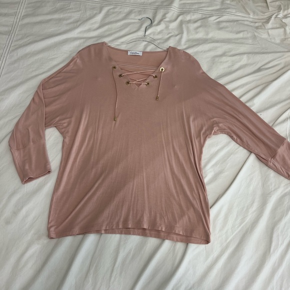 Calvin Klein pink top - Picture 2 of 3
